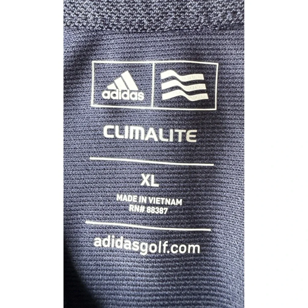 Adidas Polo Shirt Adult Large Black Golf Performance Climalite Mens With Logo‎